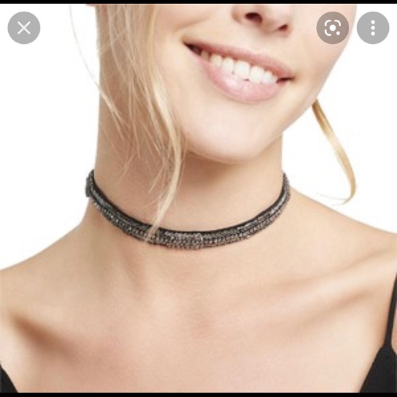 Stella & Dot Black Ribbon Choker - Picture 1 of 4